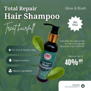 Total Repair Hair Shampoo- Make Hair Soft and Healthy and Cures Dandruff, Great for Chemically Treated Hairs
