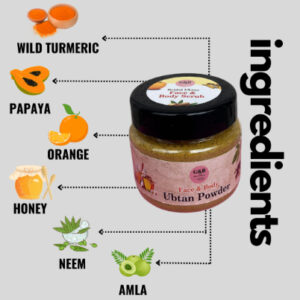 Ubtan Powder Remove Dead Skin and Treat Pigmentation Safely – Perfect for Kids and Suitable for Face- 100gm