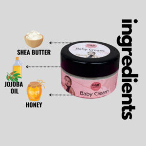 Baby Cream Natural, Safe, and Mild for a Glowing Complexion- 50ml