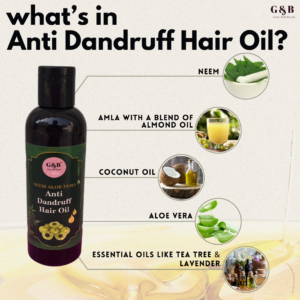 Glow & Blush Anti dandruff hair oil-(100ml)