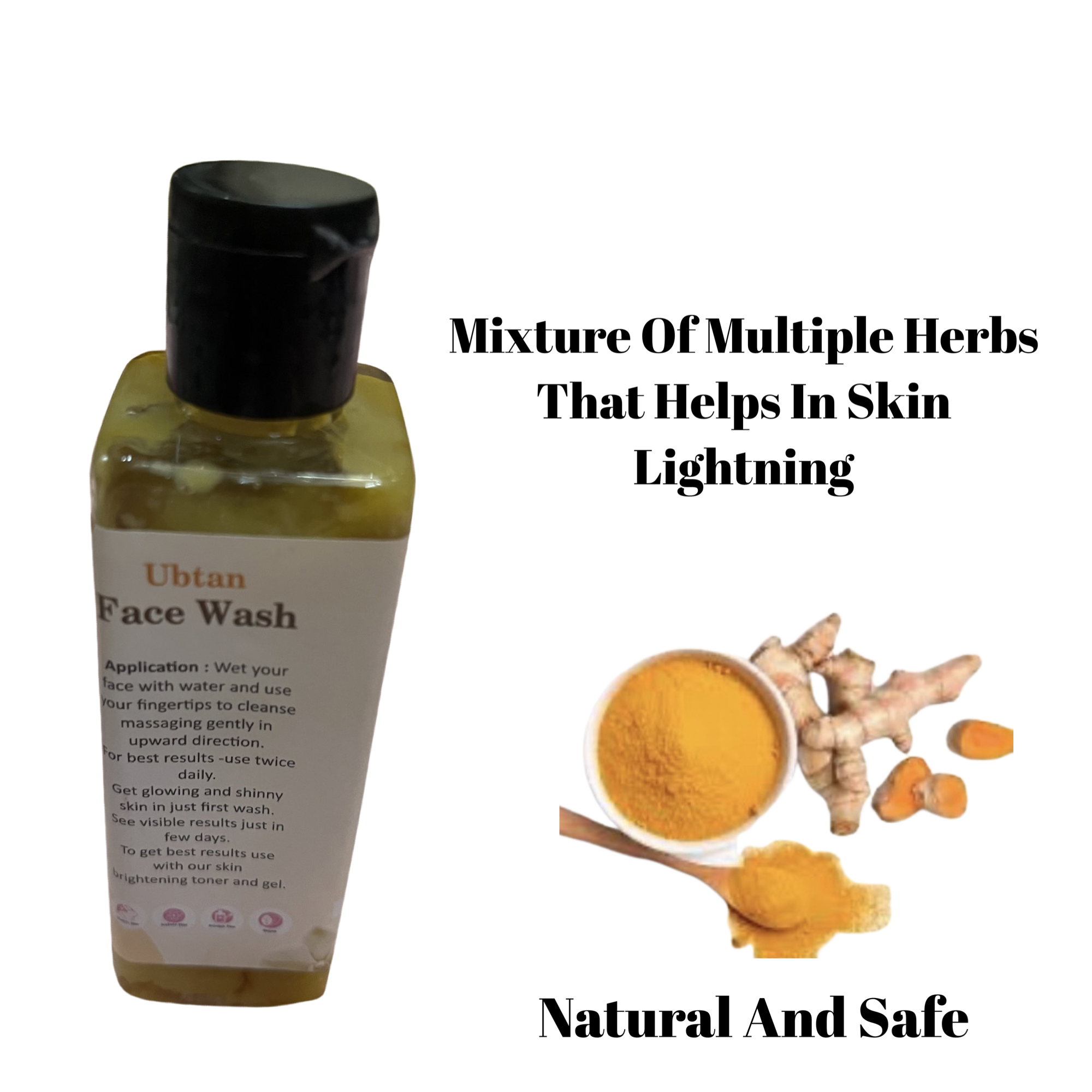 Ubtan Facewash 100ml - Image 2