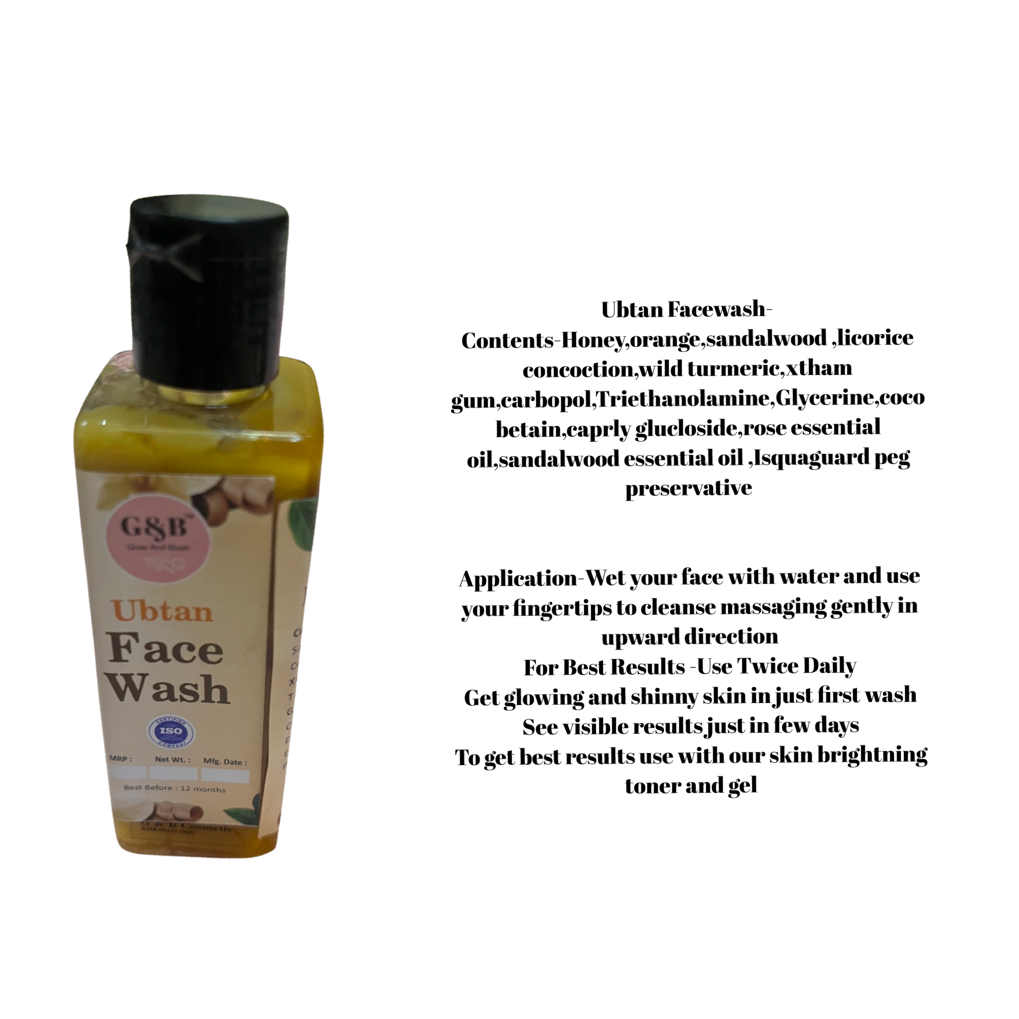 Ubtan Facewash 100ml - Image 3