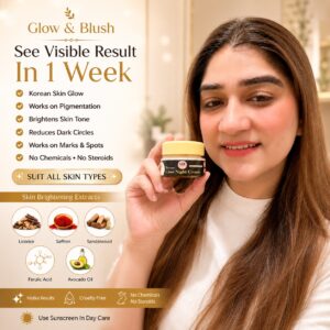 Korean Glass Glow Night Cream -300rs(30gm)