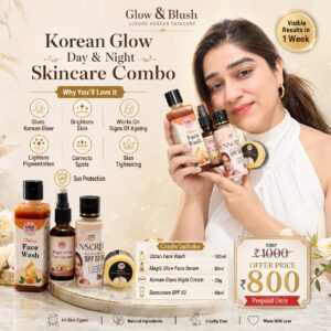 Korean Glow day & night Skincare Combo